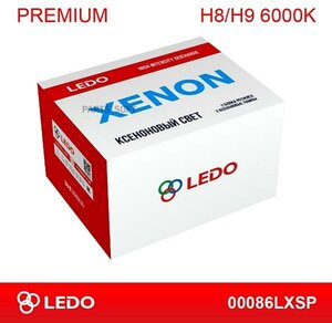 LEDO 00086LXSP Комплект ксенона H8/H9 6000K LEDO Premium (AC/12V)