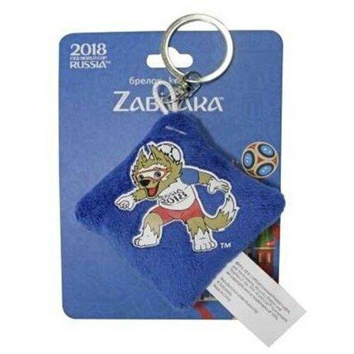 Брелок мягкая игрушка FIFA-2018 Волк Забивака с термопринтом 449₽