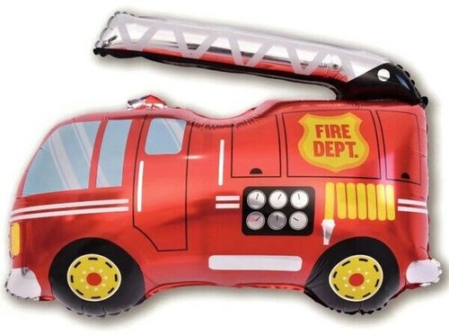 Шар фольгированный «Пожарная машина» 80*87 см