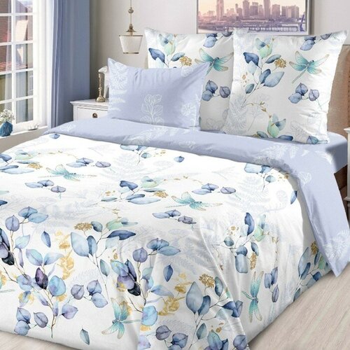 Постельное бельё 2сп ЛидерТекс Поэма 175х215, 200х220, 70х70 2шт, бязь 120гр/м, 100% хлопок