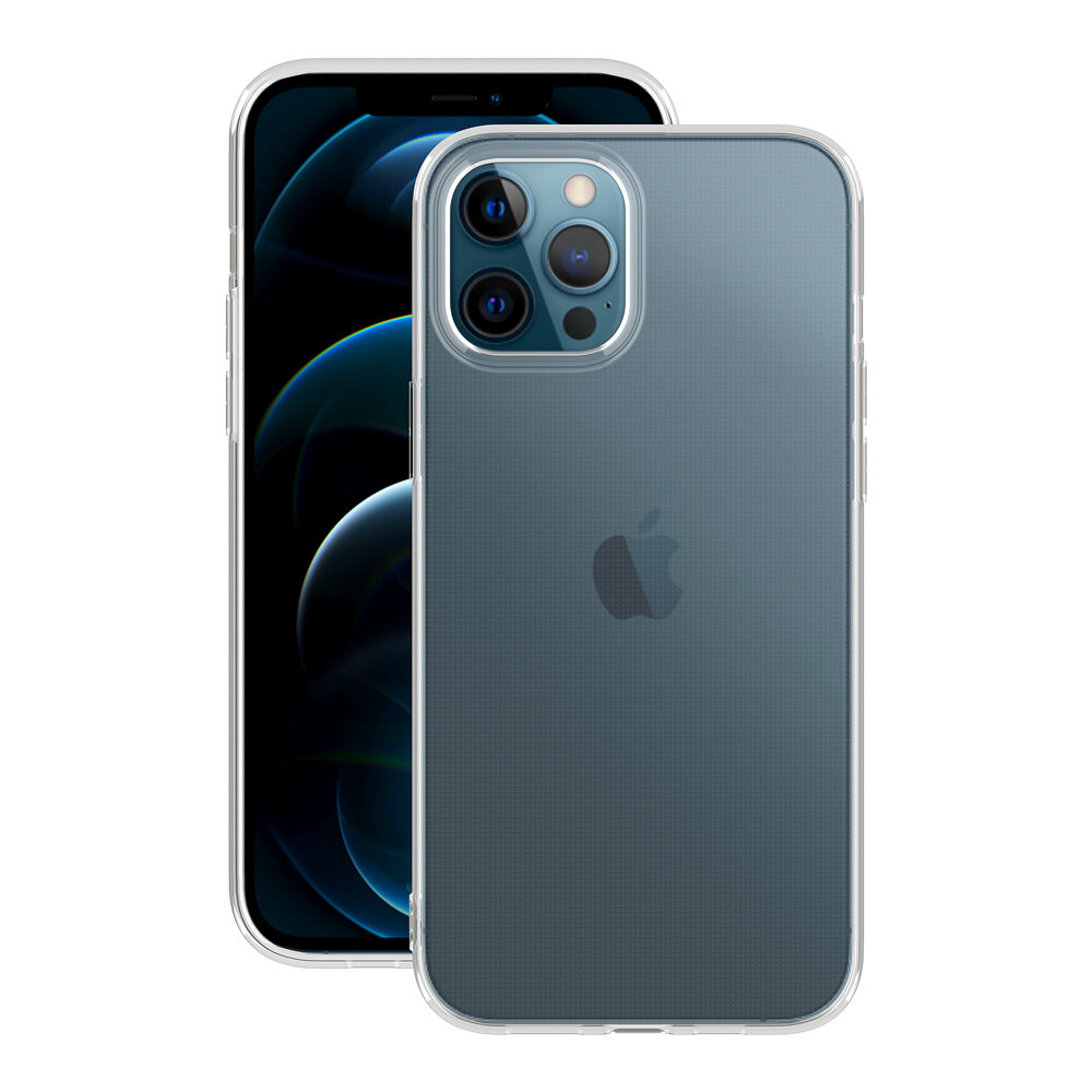 Чехол Deppa Gel Basic для Apple iPhone 12 Pro Max прозрачный PET синий - фото №11