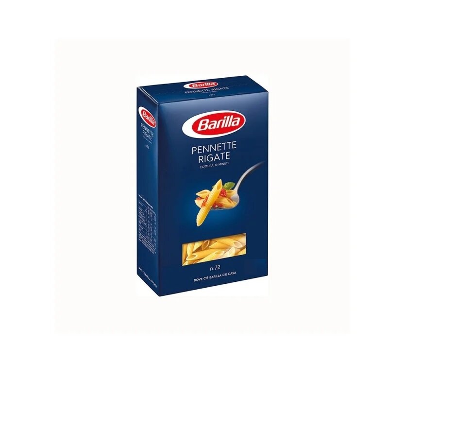Перья Barilla №72 Pennette Rigate n.72 450г (пеннетте ригате)
