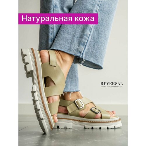 фото Сандалии reversal, размер 38, оливковый