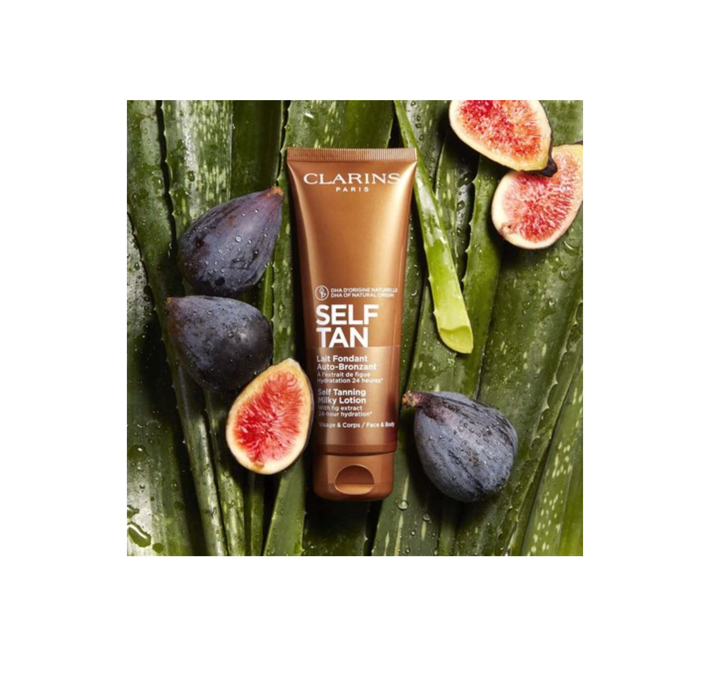 Clarins Lait Fondant Auto-Bronzant Self Tanning Milky Lotion Молочко с эффектом загара для лица и тела, 125 ml — фото 1
