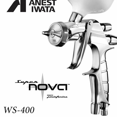 фото Краскораспылитель для базы ws-400 rp d1.4мм верхний бачок supernova anest iwata