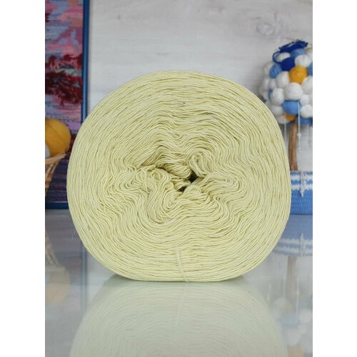 Пряжа Рассказовская Ангорка, лимон - 10_1, 95% шерсть ангорской козы, 5% акрил, 2 мотка, 250 г, 700 м.