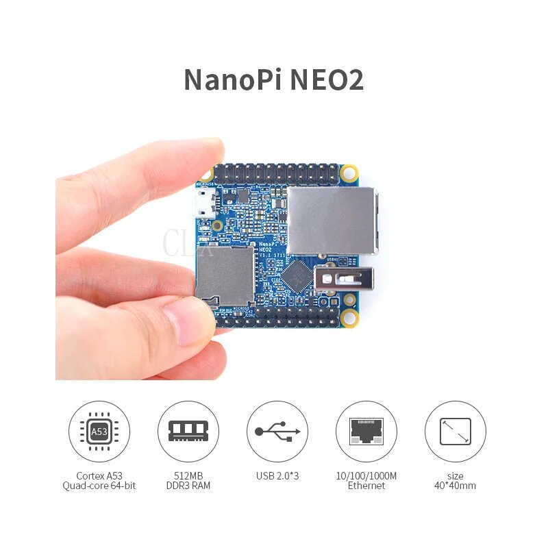 Демо-плата SZCLX NanoPi NEO2 512 Мб DDR3