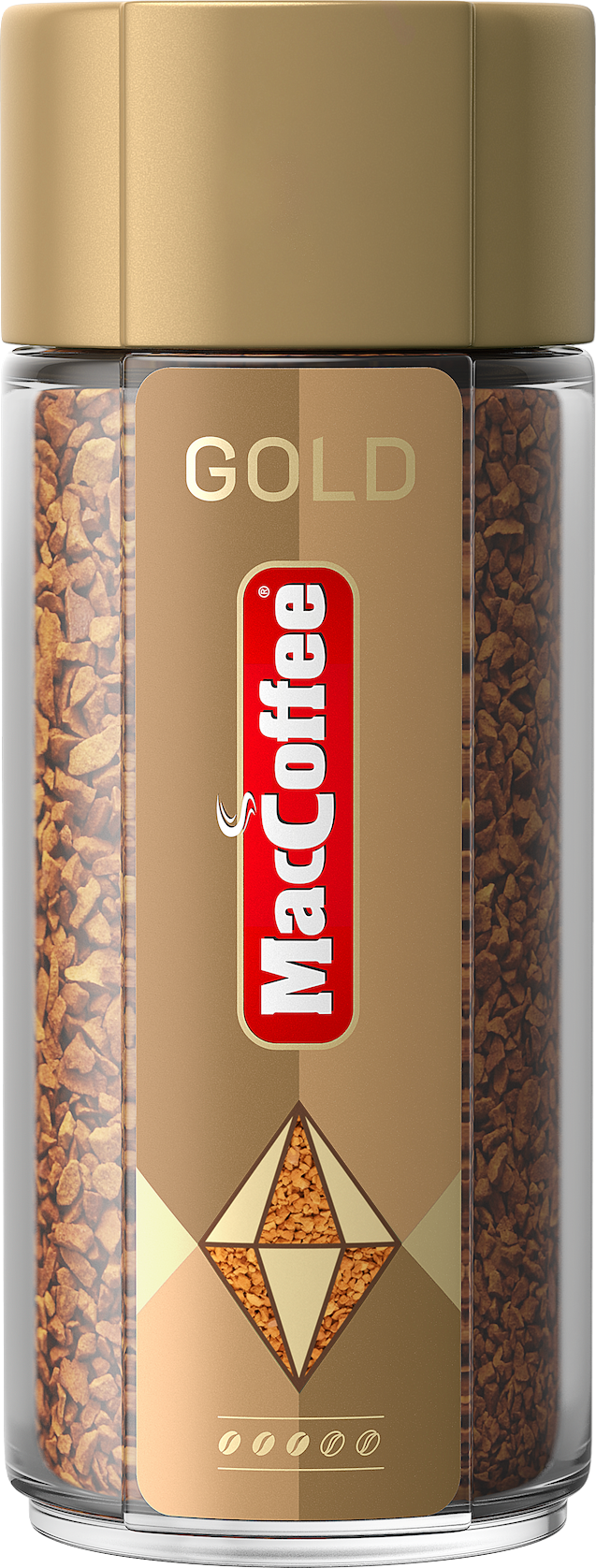 Кофе растворимый MacCoffee Gold стеклянная банка