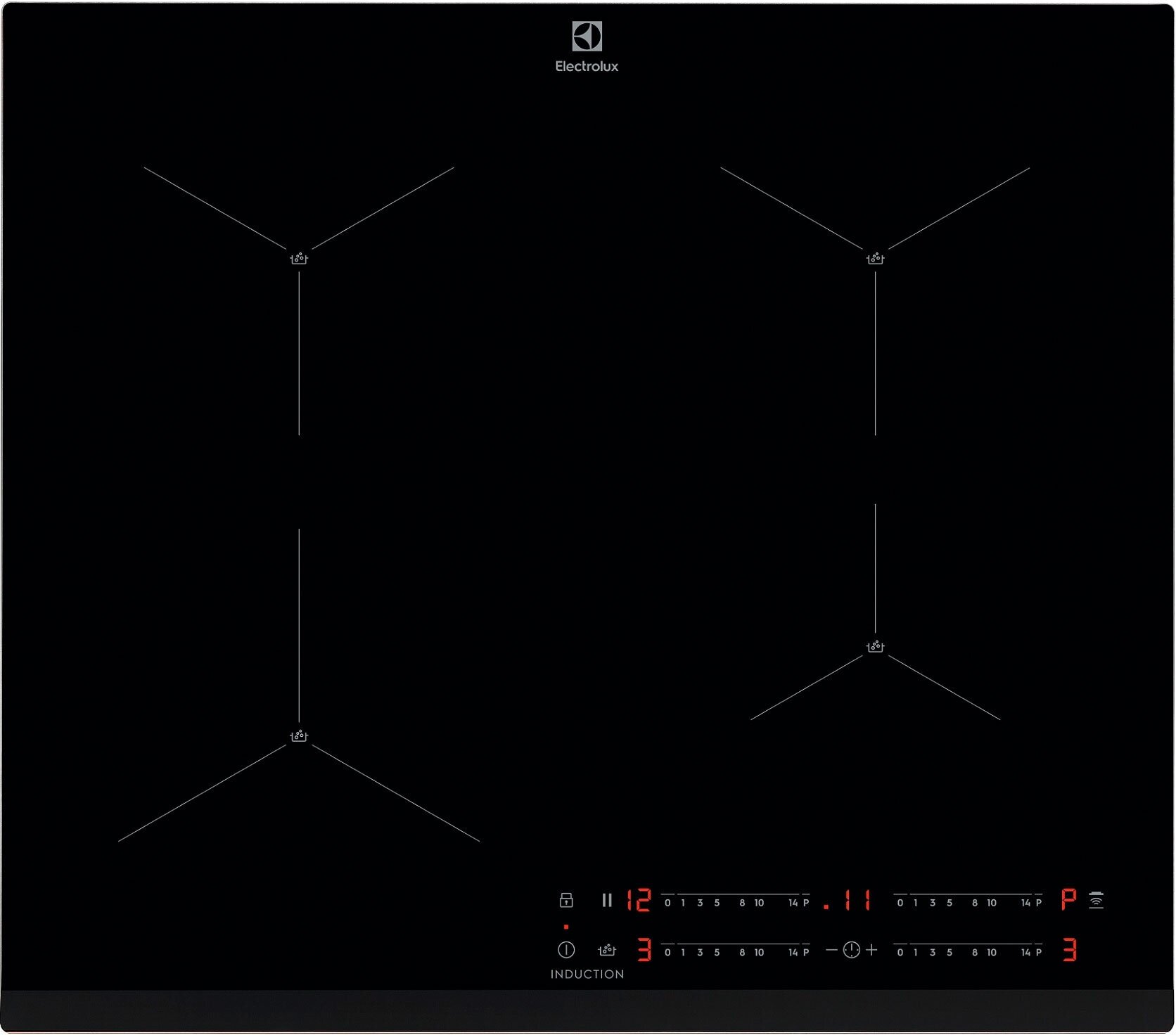 Индукционная варочная поверхность Electrolux EIS62443 черный