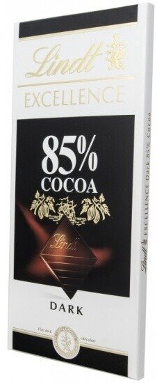 Lindt Excellence темный шоколад 85% Какао , 100 г (Из Финляндии)
