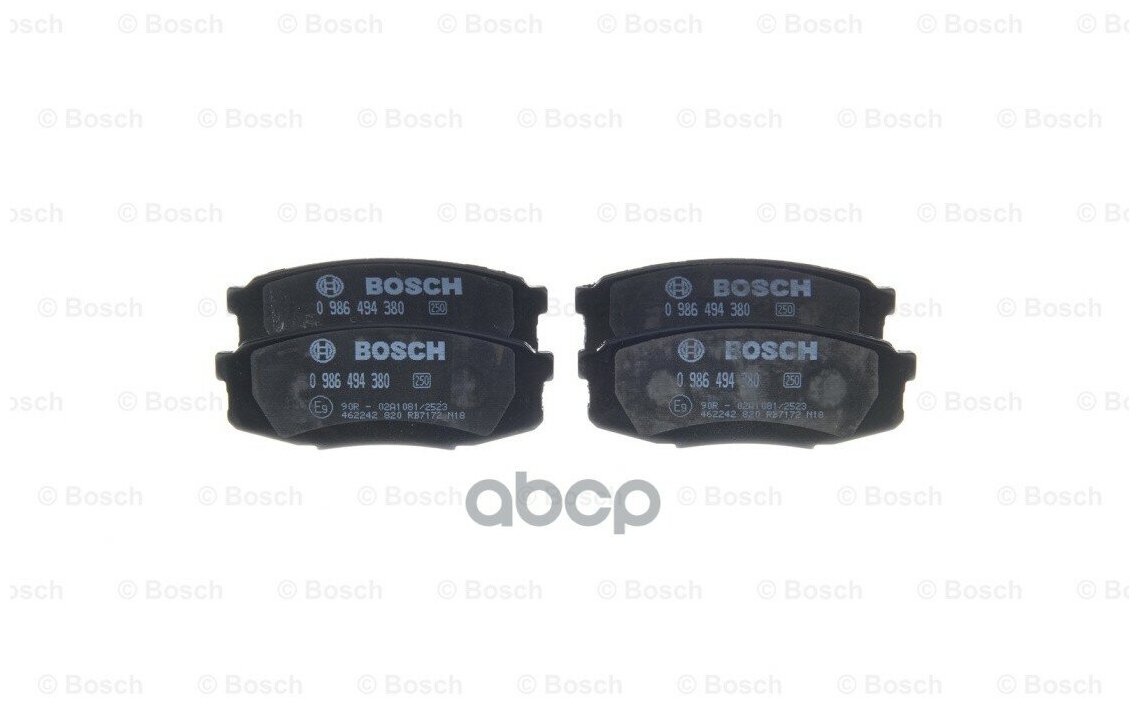 0 986 494 380_колодки Дисковые Задние! Toyota Land Cruiser 4.7/4.5d V8 08> Bosch арт. 0 986 494 380