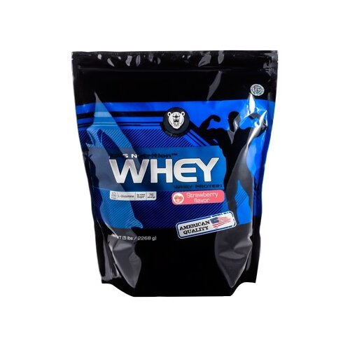 Протеин RPS Nutrition Whey Protein, 2268 гр., клубника протеин rps nutrition whey protein 908 гр клубника