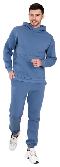 Костюм Elena Tex, толстовка и брюки, спортивный стиль, карманы, утепленный, размер 58, синий
