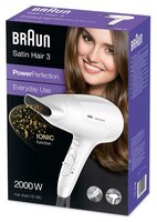 Фен Braun HD 380 Satin Hair 3 белый