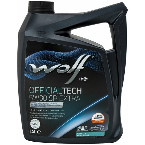Моторное масло Wolf OfficialTech C3 SP Extra 5W30 синтетическое 4л