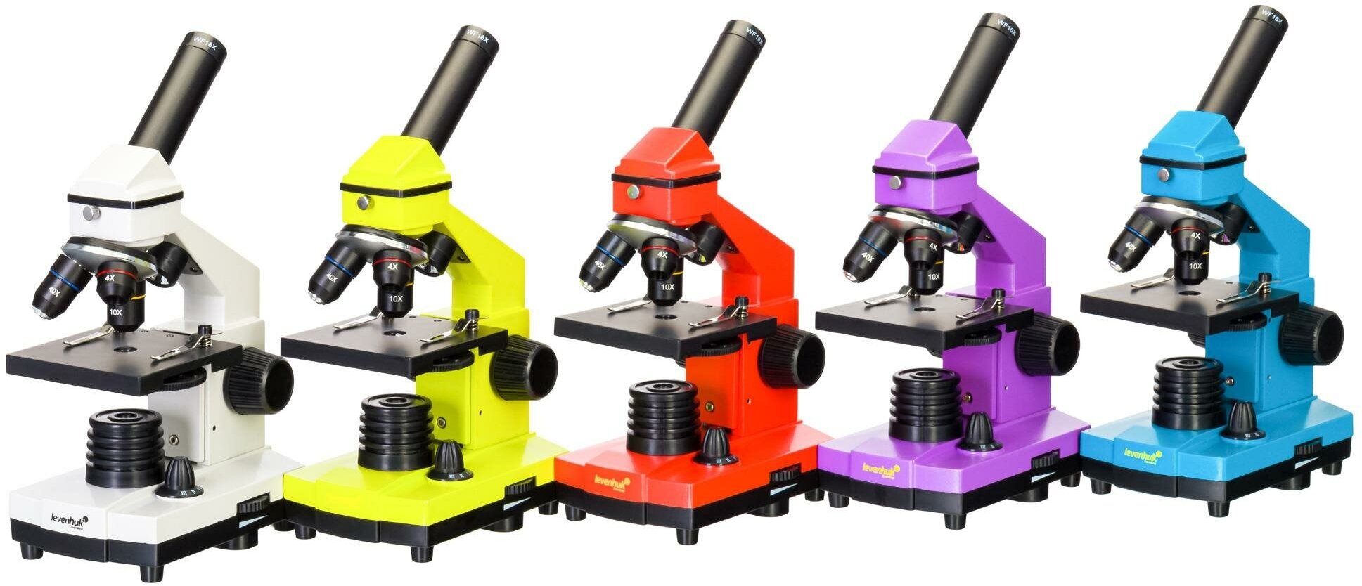 Микроскоп Levenhuk Rainbow 2L Plus Azure/лазурь — фото 1