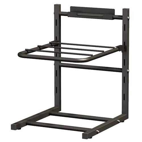 Стеллаж настенный Nagu Multi-Layer Wall-mounted Storage Rack Black (2 полки)