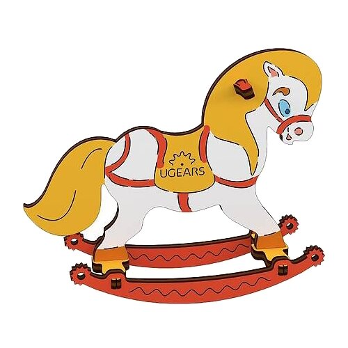 Сборная модель UGEARS Лошадка-качелька сборная модель ugears лошадка качелька