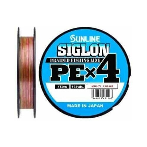 фото Шнур sunline siglon pe x4 multicolor 150 m #2.0 (35 lb, 15.5kg)