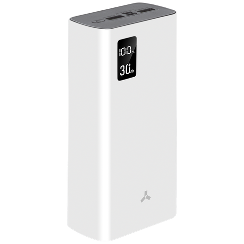 Мобильный аккумулятор ACCESSTYLE Bison 30PQD White 30000 mAh адаптер для розетки 5в 2а clever