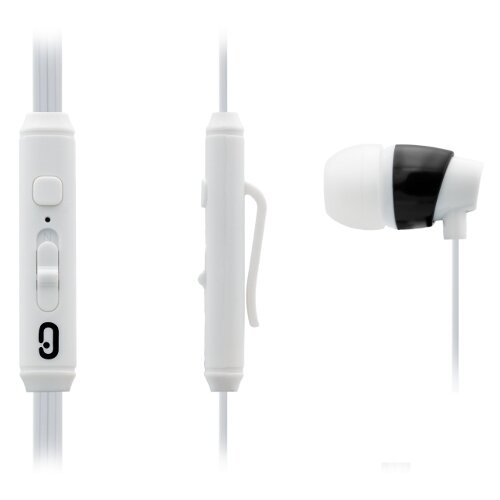 Наушники Qumann QSE-06 PIN проводные с мик крепление белый 40061 27200₽