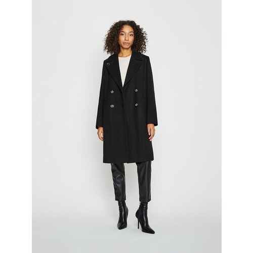 фото Пальто артикул 4-0127/3-0166 размер 40 цвет чёрный electrastyle