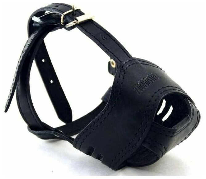 ZooMaster №04 намордник кожаный двойной (V - 30см, дл. - 4см) Боксер сука