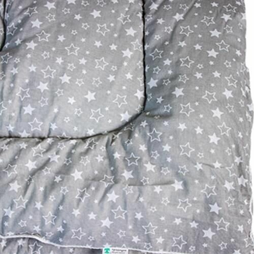 Одеяло детское "BabyRelax" бязь, Звездное небо (серый); размер Ясли