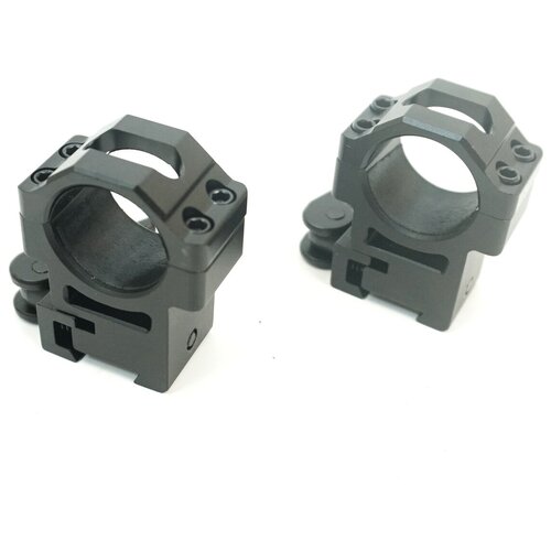 фото Кольца utg 25,4мм на призму 11мм, быстросъемные, высокие rq2d1204 leapers rq2d1204