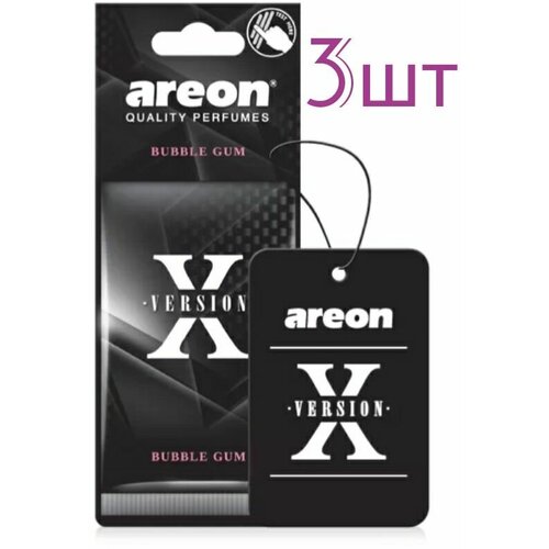 Ароматизатор бумажный AREON X-VERSION Bubble gum 704-AXV-003 3шт