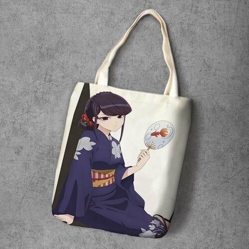 фото Сумка шоппер anime dakimakura, фактура рельефная, мультиколор