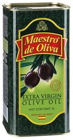 Maestro De Oliva Масло оливковое extra virgin, жестяная банка 1 л