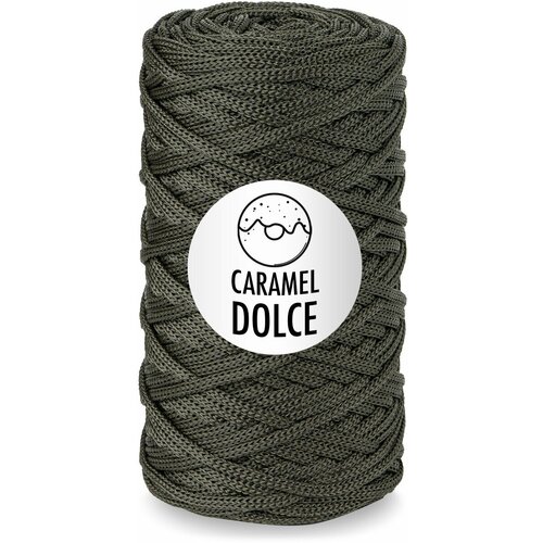 Шнур для вязания Caramel DOLCE 4мм, Цвет: Шалфей, 100м/200г, плетения, ковров, сумок, корзин, карамель дольче