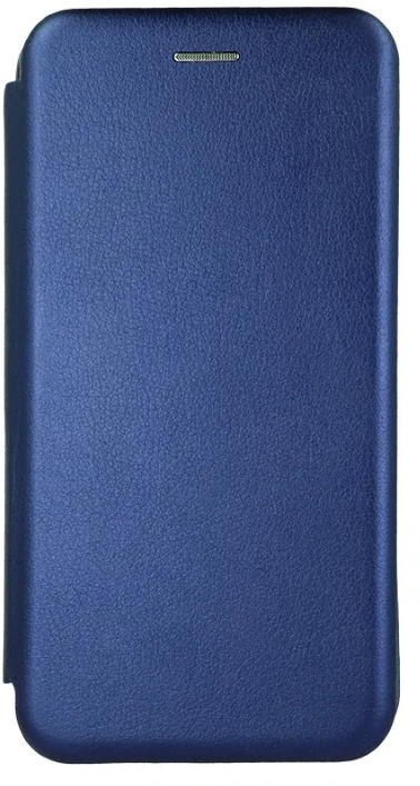 Чехол книжка кожа синий цвет для Samsung J7 2017 / J730 / джи7 2017 плюс с магнитным замком, с подставкой для телефона и кармана для карт или денег
