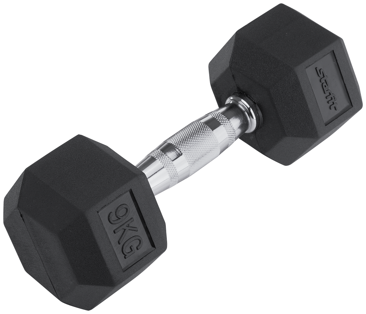 Гантель гексагональная Starfit Db-301 9 кг, обрезиненная, черный