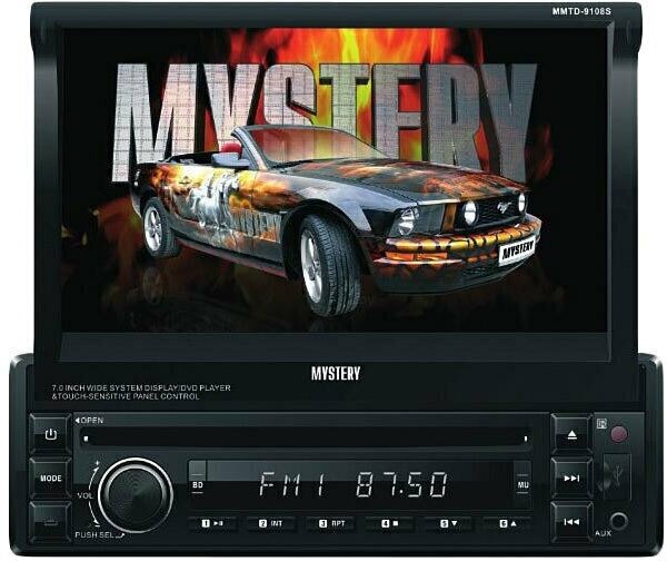 Автомобильная мультимедийная система 1 DIN с выдвижным экраном MMTD-9108S