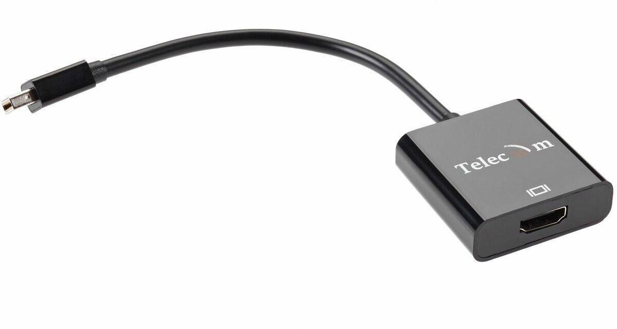 Кабель-переходник Mini DisplayPort (M) -> HDMI (F), 4K@60Hz, Telecom (TA6056) - фото №10