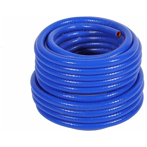 Шланг силиконовый армированный Ф10 2-х слойный (синий, оранжевый) ( 20м бух )