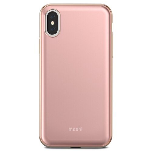 фото Чехол-накладка moshi iglaze для apple iphone x taupe pink