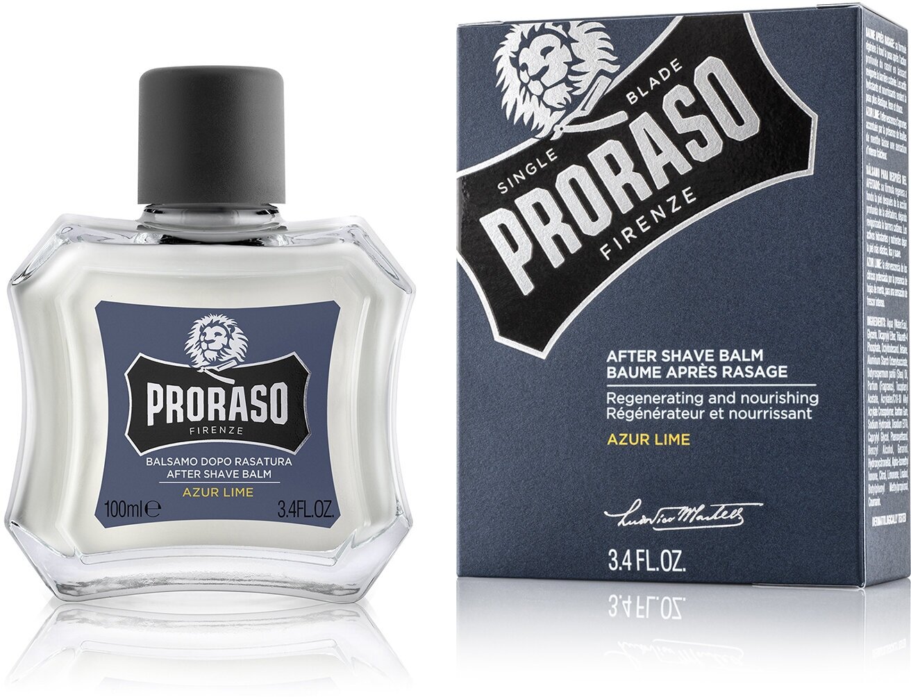 Бальзам после бритья Single Blade Azure Lime Proraso, 100 мл