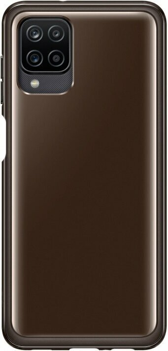 Накладка силиконовая Samsung Soft Clear Cover для Samsung Galaxy A12 EF-QA125TBEGRU черная