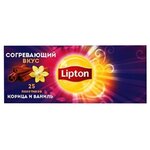 Чай черный Lipton Корица и ваниль в пакетиках - изображение