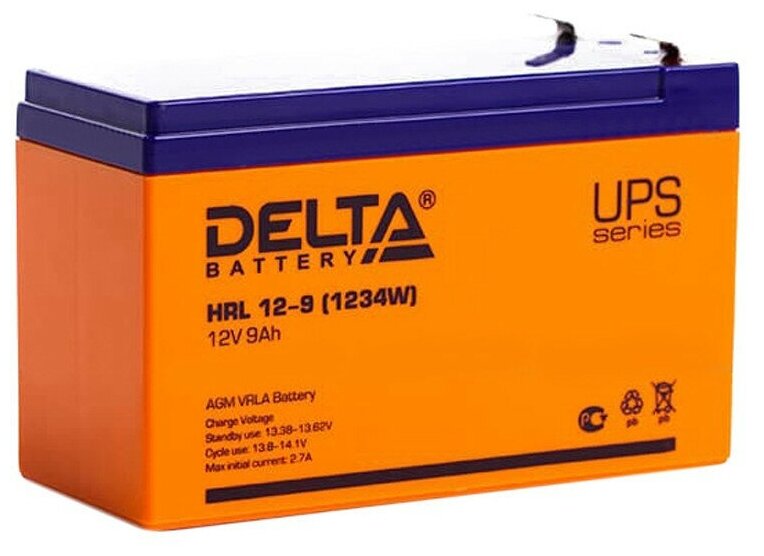 Батарея для ИБП Delta HRL 12-9/12-9X (12V/9Ah)