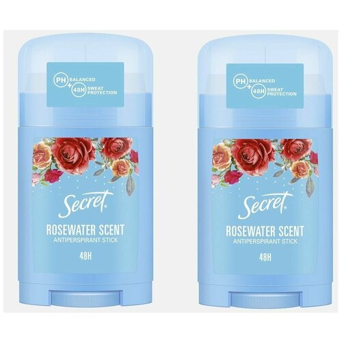 SECRET rosewater scent дезодорант-антиперспирант, 40 мл Набор из 2 штук