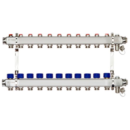 Комплект коллекторов Ридан SSM-11R set с кронштейнами, 11 контуров