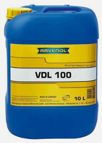 Изображение товара Компрессорное масло RAVENOL Kompressorenoel VDL 100 (10л)