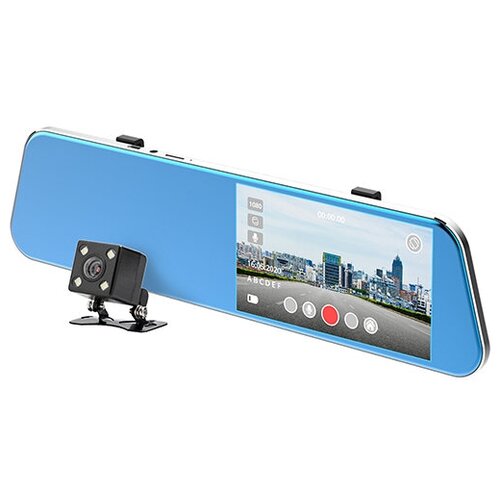 Автомобильный видеорегистратор зеркало Playme BIT с двумя камерами