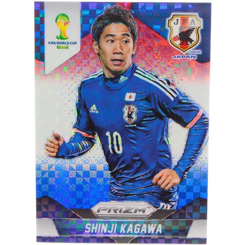 Коллекционная карточка Panini Prizm FIFA WORLD CUP 2014 - #200 Shinji Kagawa - Red, White and Blue Power Plaid S0242
