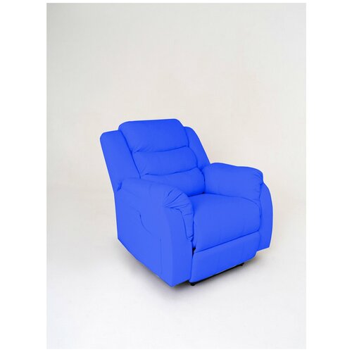 Кресло реклайнер механический, Masscomplekt, синий