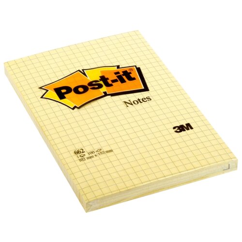 фото Post-it Блок Classic, 102х152 мм, канареечно-желтый, 100 штук (662)